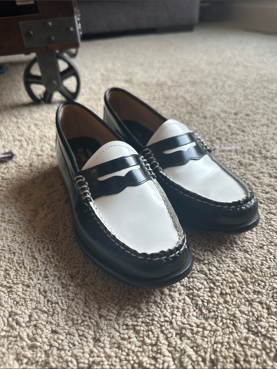 G.H. Bass & Co. Shoes - The original Penny loafer! Class black and white color block. Size 9.